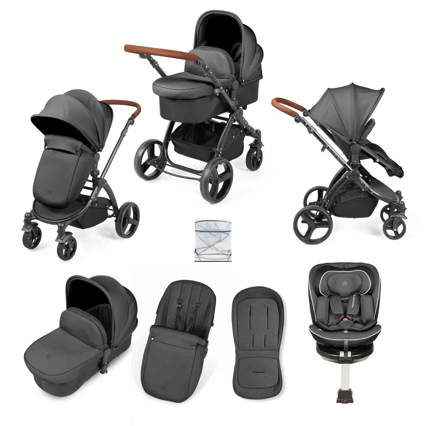 Stomp Urban 8 Piece Travel System with Radial i-Size Plus Car Seat
