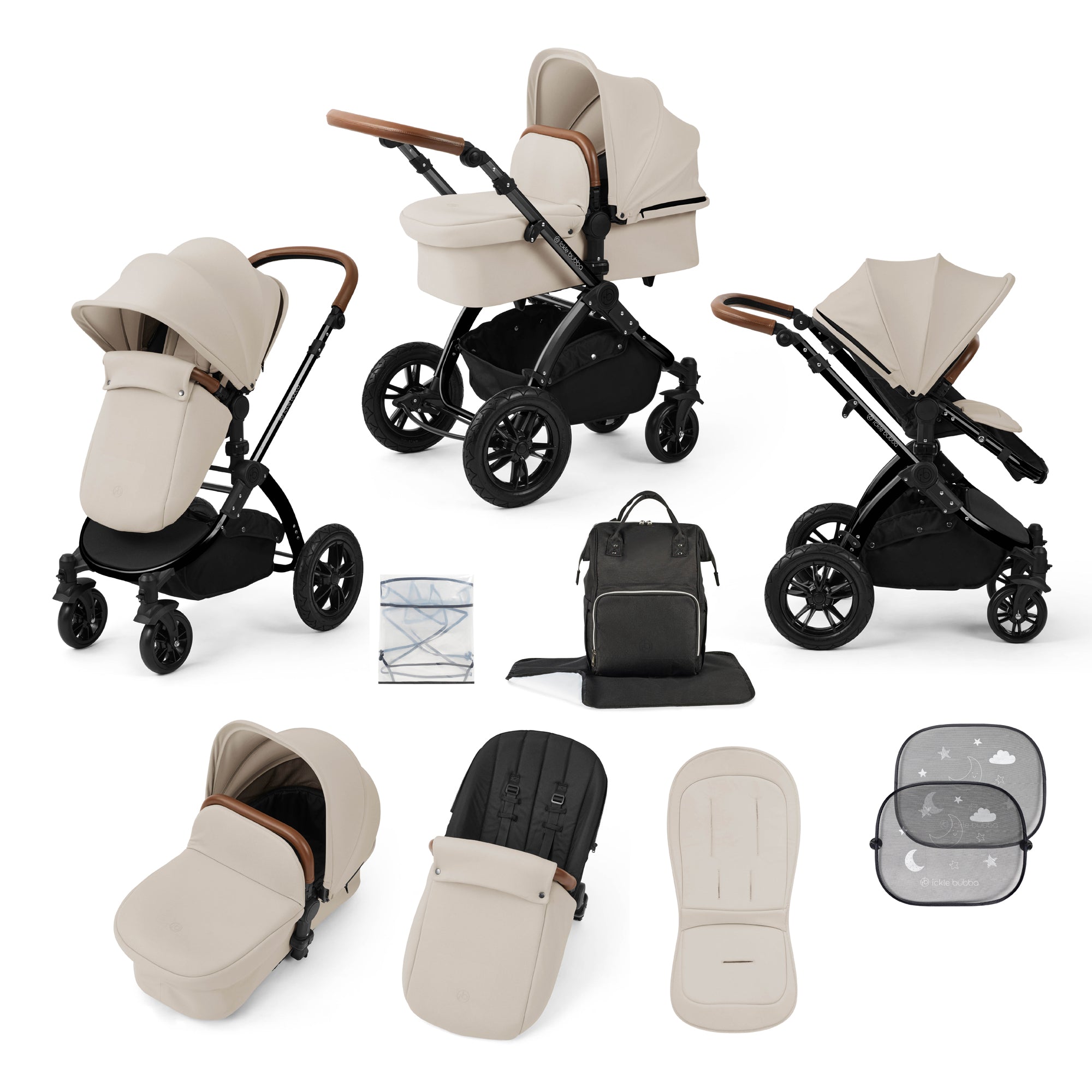 Stomp Luxe Piece Pram – Ickle Bubba - Main Image