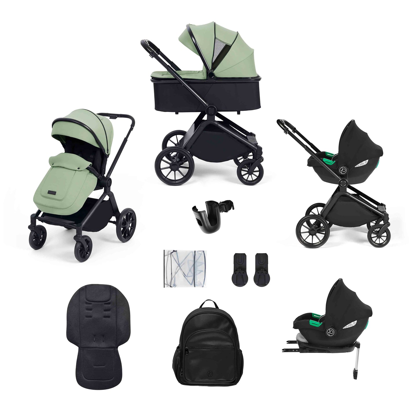 Altima 12 Piece Travel System with i-Size Cirrus Car Seat & ISOFIX Base