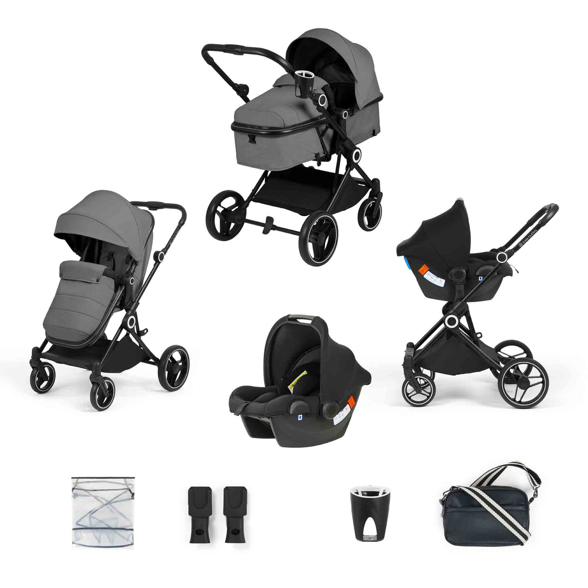 Atom 8 Piece Travel System with Astral Car Seat