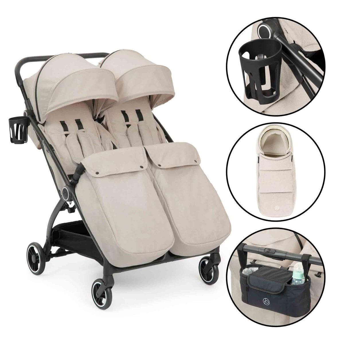 Aries Double Prime Auto-Fold Stroller