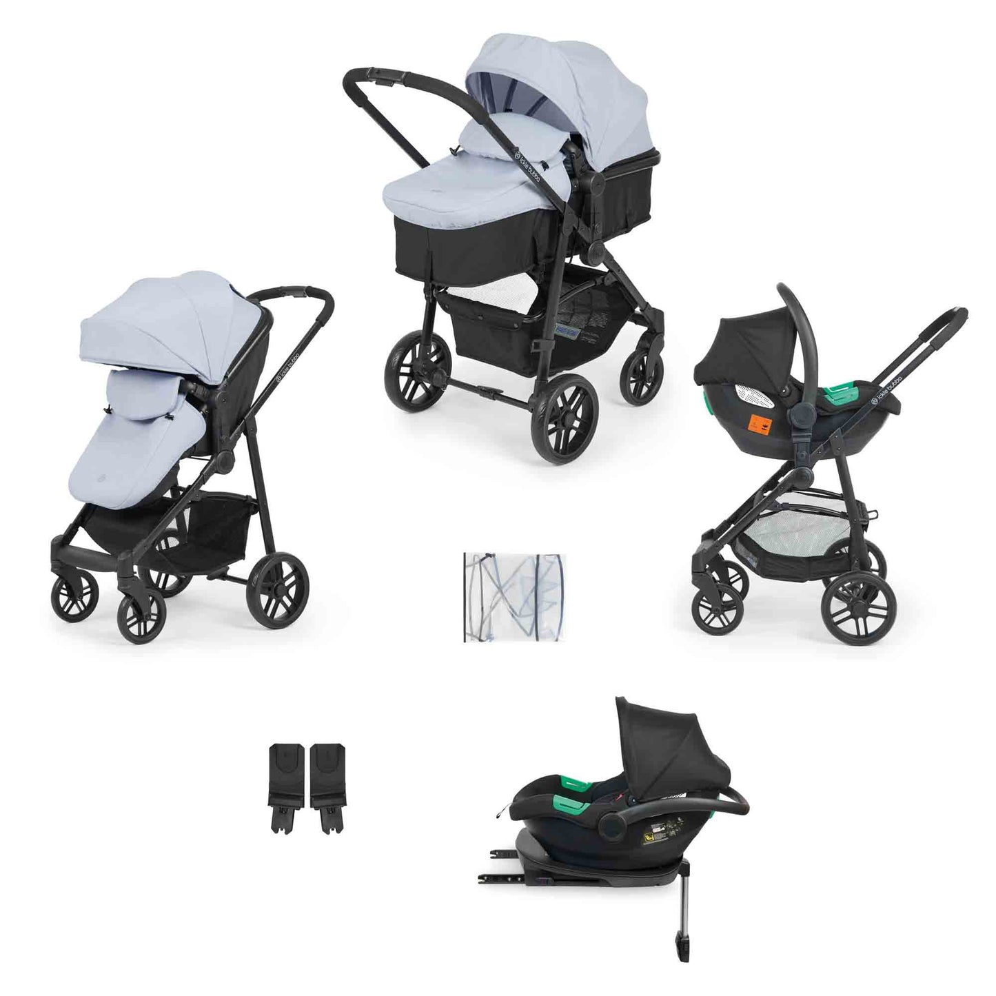 Star 7 Piece Travel System with i-Size Cirrus Car Seat & ISOFIX Base