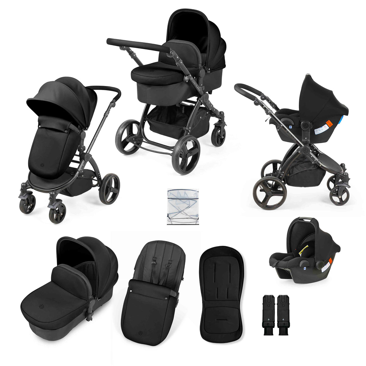 Stomp Urban 9 Piece Travel System Astral Car Seat