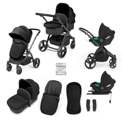 Stomp Urban 10 Piece Travel System with i-Size Cirrus Car Seat & ISOFIX Base