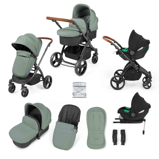 Stomp Urban 10 Piece Travel System with i-Size Cirrus Car Seat & ISOFIX Base