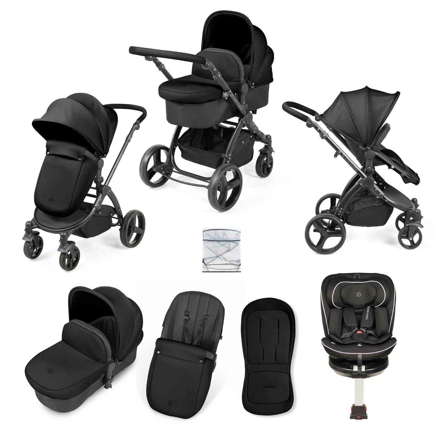 Stomp Urban 8  Piece Travel System with Radial i-Size Plus Car Seat