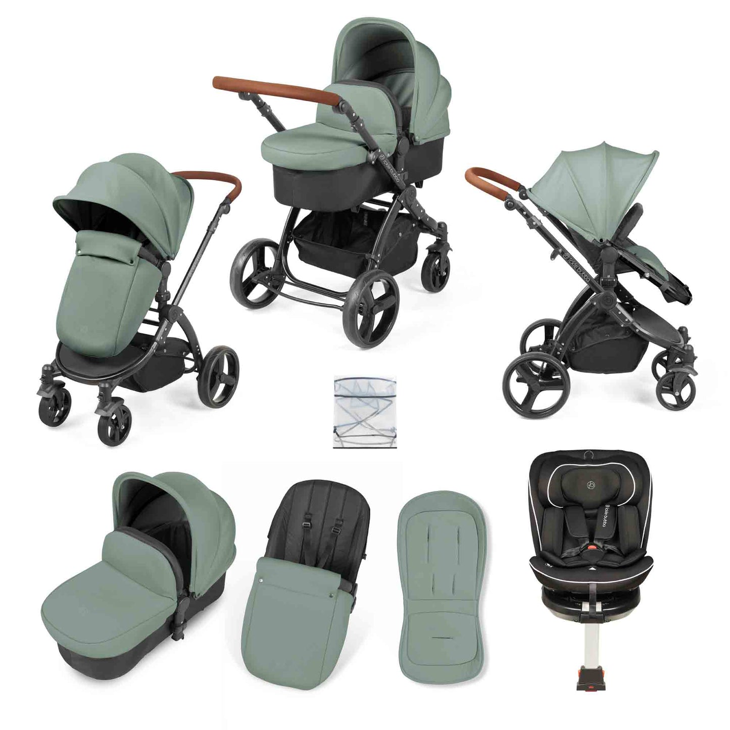 Stomp Urban 8  Piece Travel System with Radial i-Size Plus Car Seat