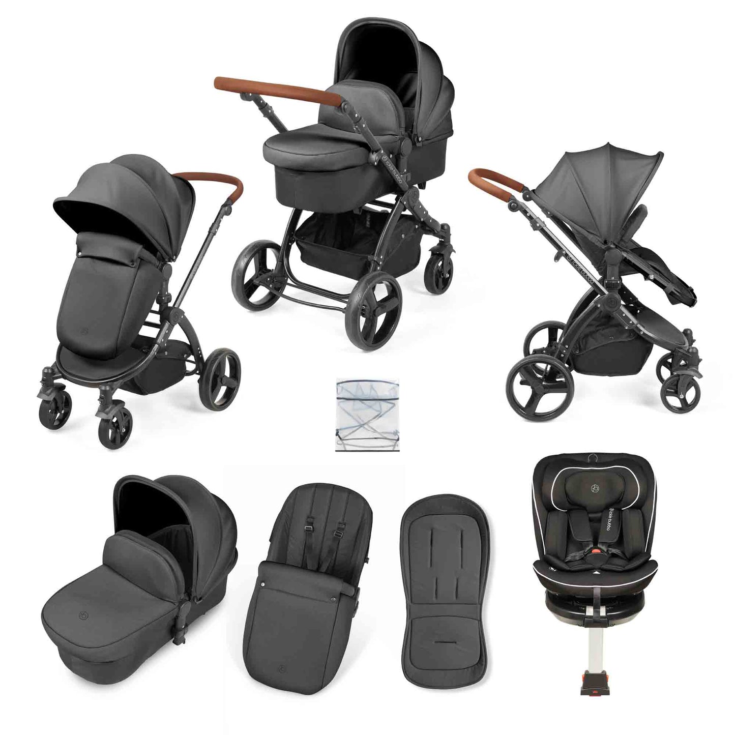 Stomp Urban 8  Piece Travel System with Radial i-Size Plus Car Seat
