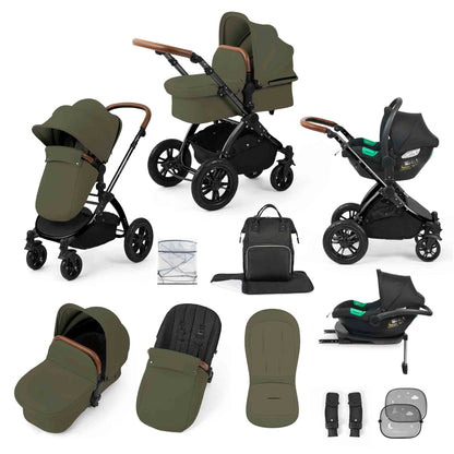 Stomp Luxe 12 Piece Travel System with i-Size Cirrus Car Seat & ISOFIX Base
