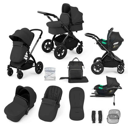 Stomp Luxe 12 Piece Travel System with i-Size Cirrus Car Seat & ISOFIX Base