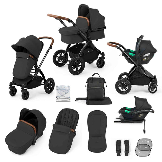 Stomp Luxe 12 Piece Travel System with i-Size Cirrus Car Seat & ISOFIX Base
