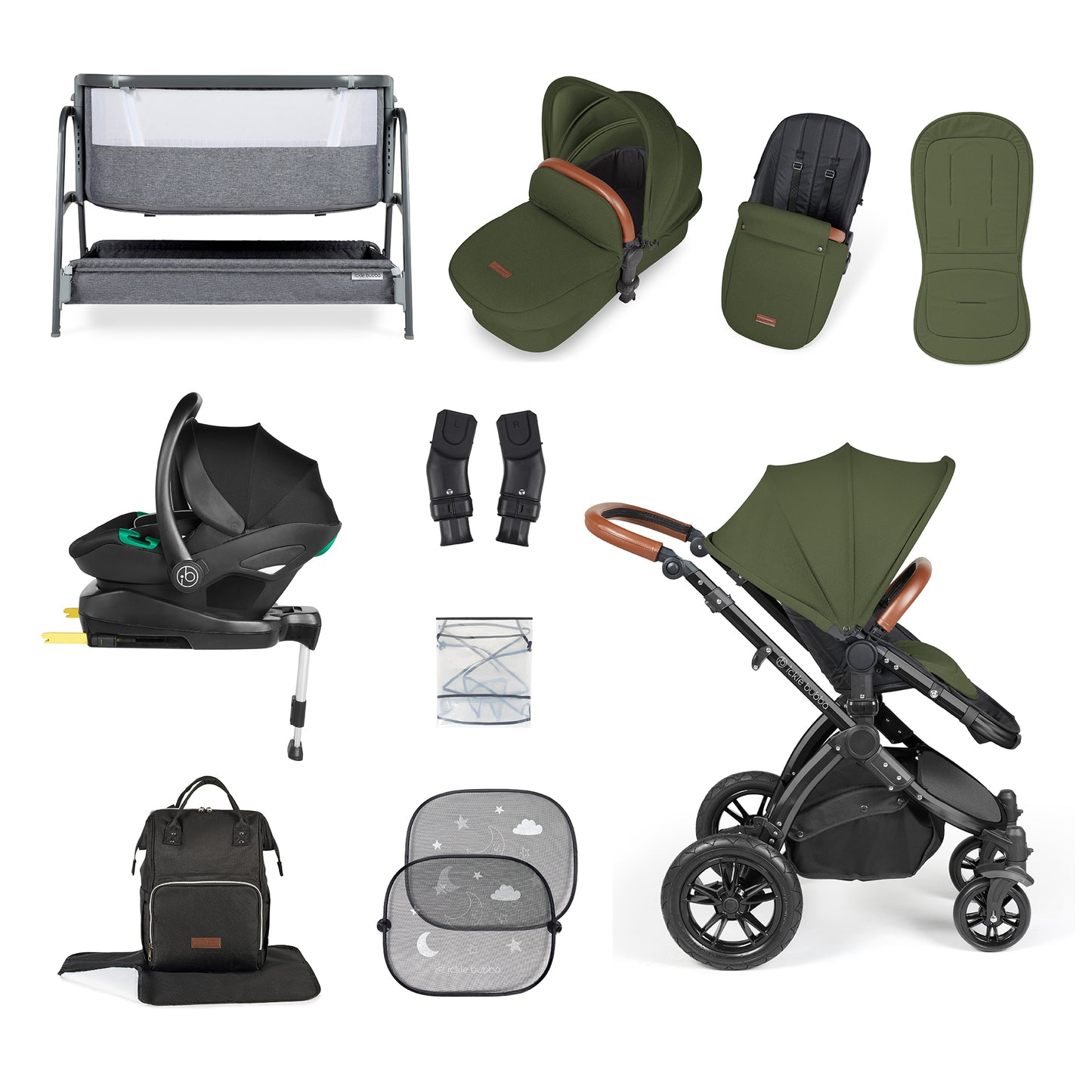 Stomp Luxe I-Size Travel System & Home 14 Piece Bundle