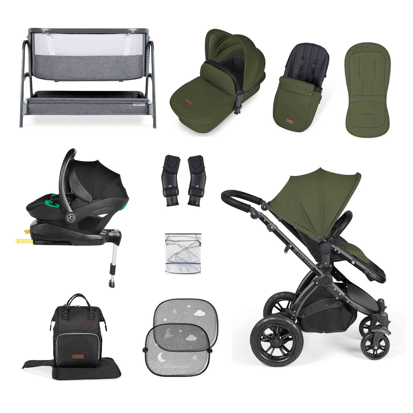 Stomp Luxe I-Size Travel System & Home 14 Piece Bundle