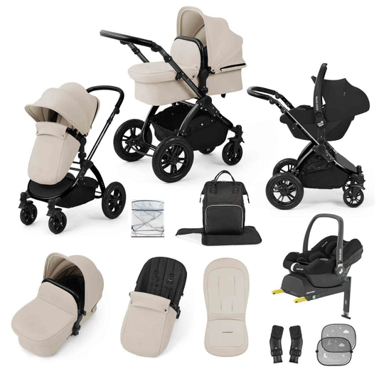 Stomp Luxe 12 Piece Travel System with Maxi-Cosi Cabriofix i-Size Car Seat & ISOFIX Base