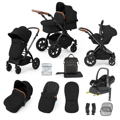 Stomp Luxe 12 Piece Travel System with Maxi-Cosi Cabriofix i-Size Car Seat & ISOFIX Base