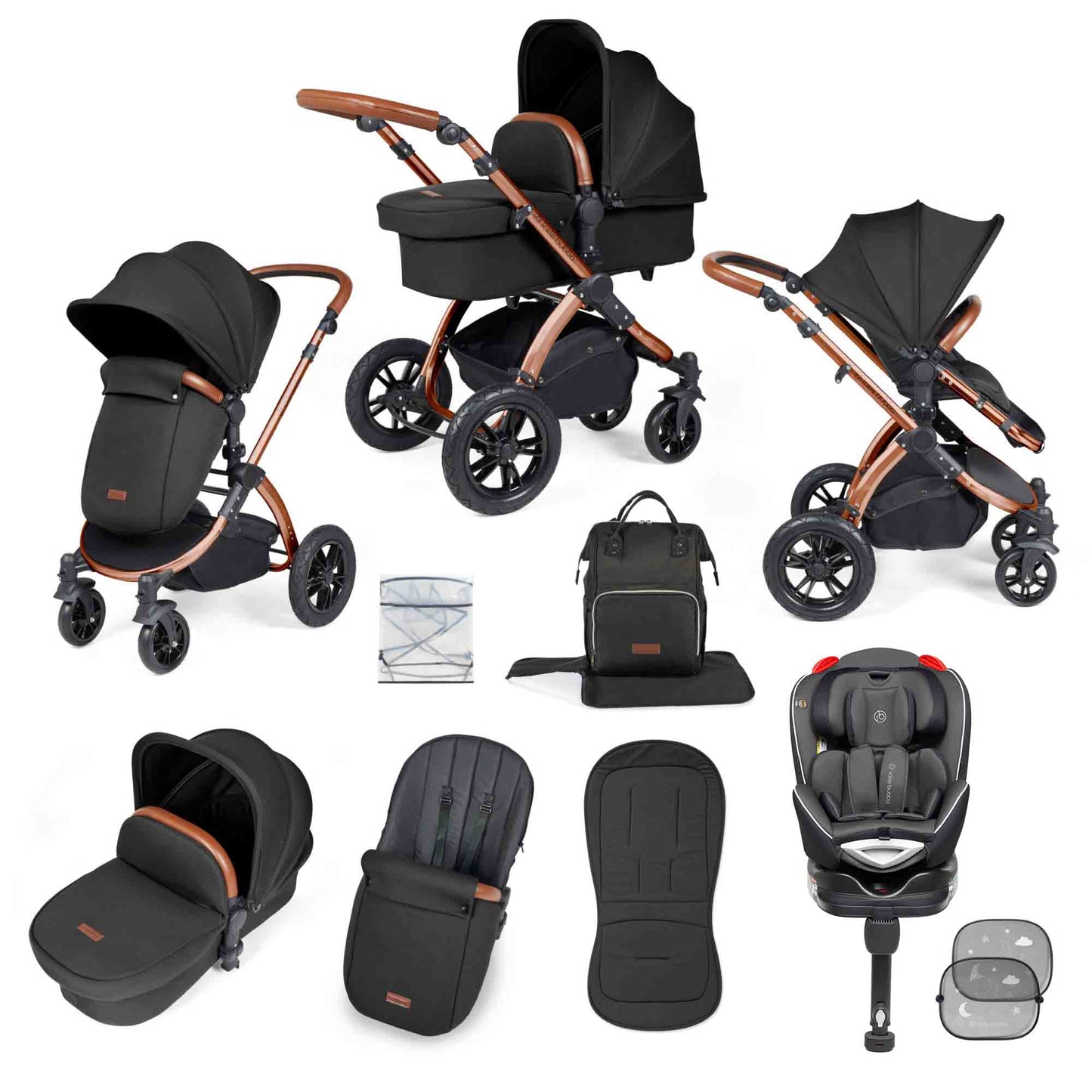 Stomp Luxe 10 Piece Travel System with Radial Car Seat