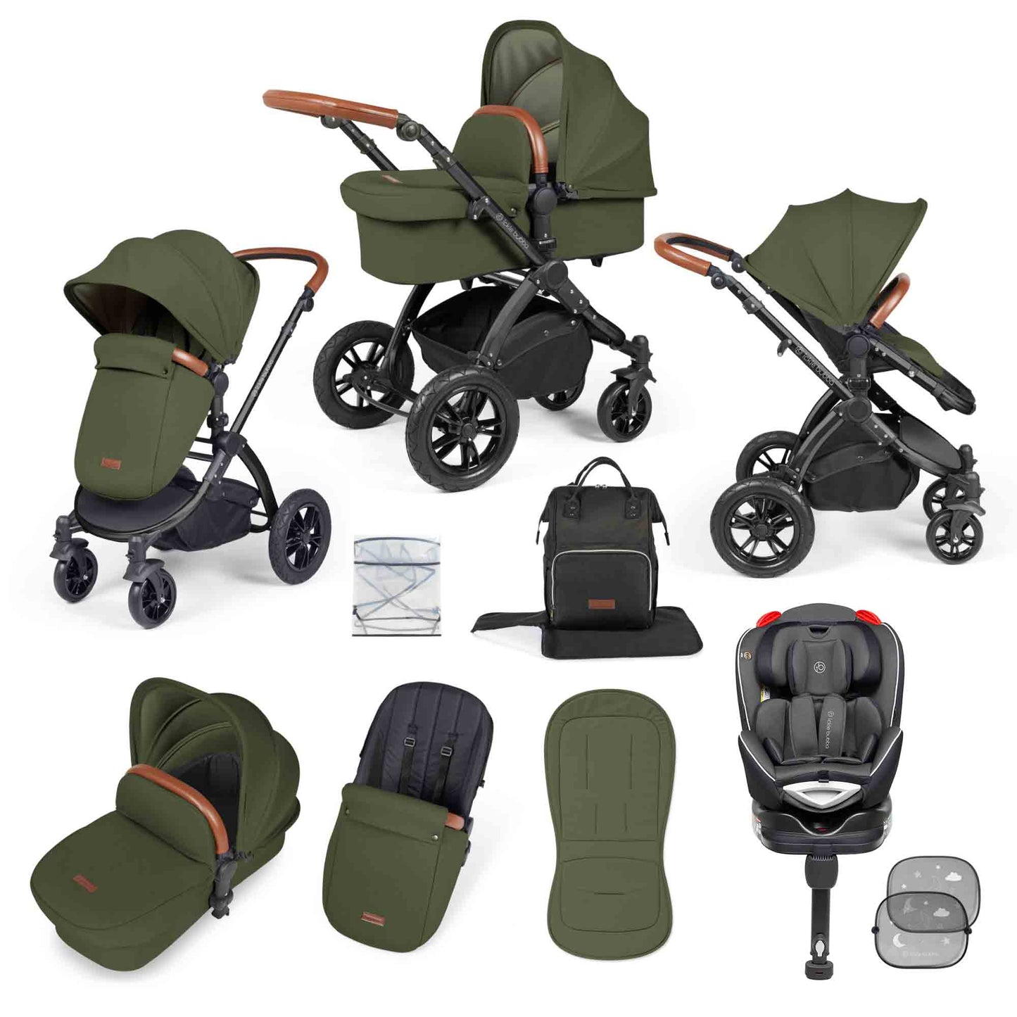 Stomp Luxe 10 Piece Travel System with Radial Car Seat