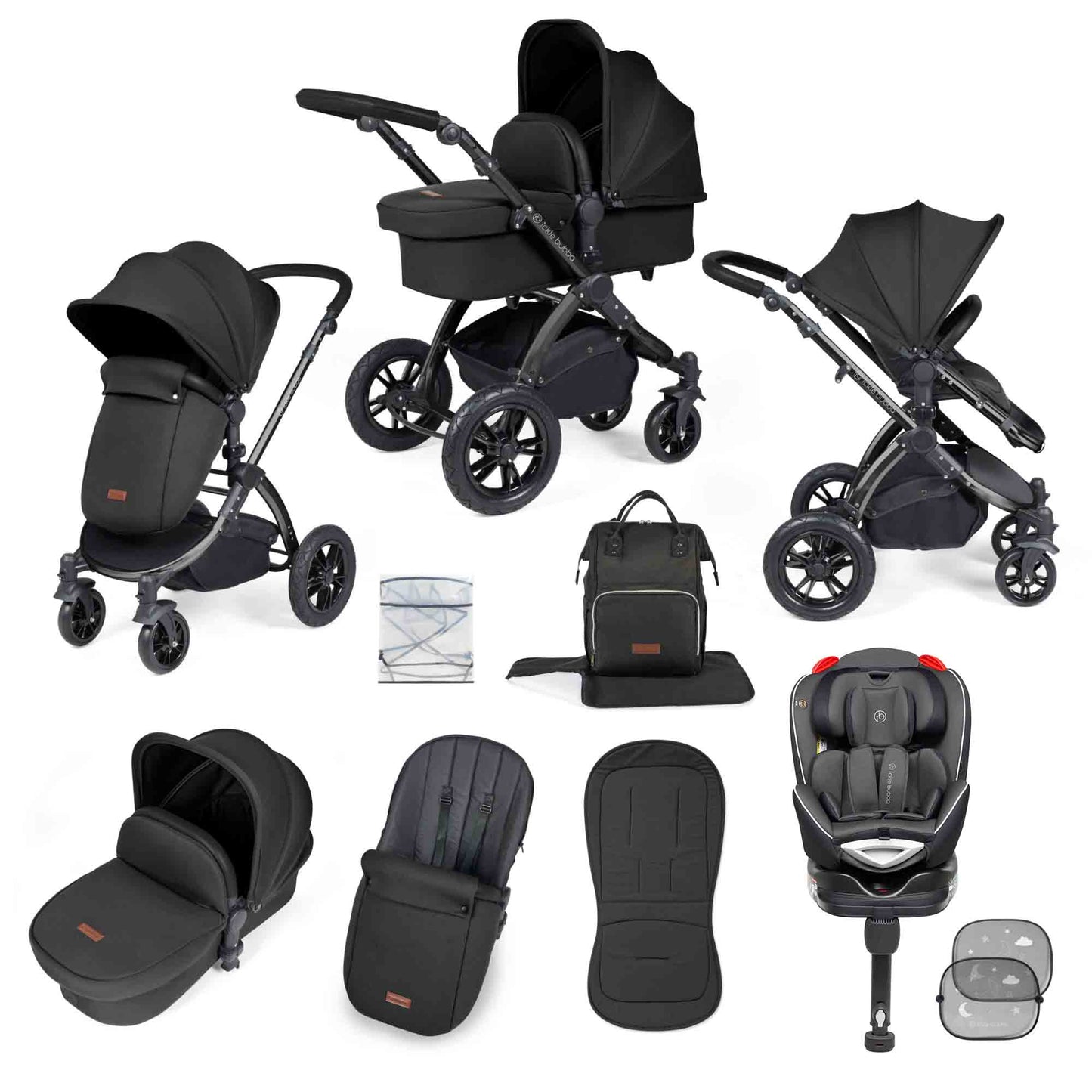 Stomp Luxe 10 Piece Travel System with Radial Car Seat