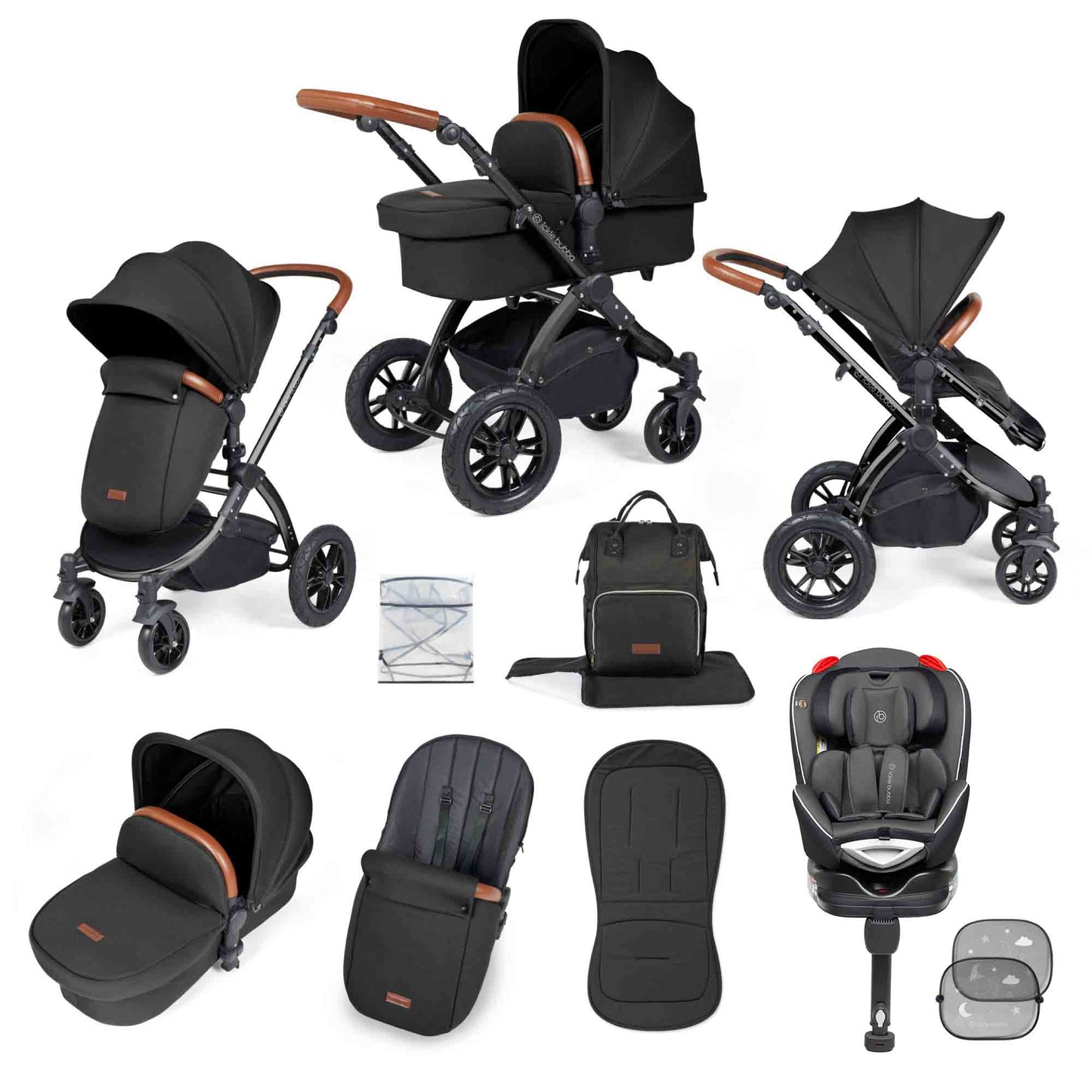 Stomp Luxe 10 Piece Travel System with Radial Car Seat