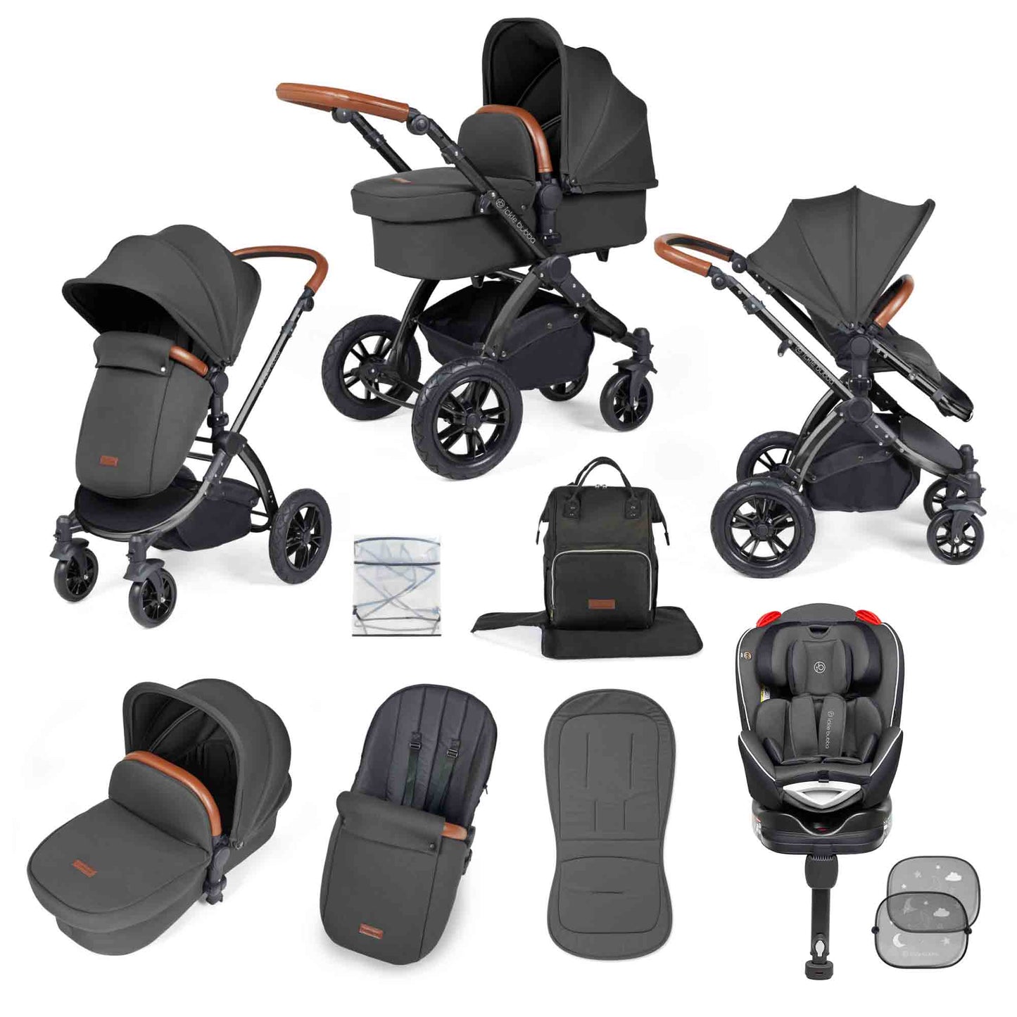 Stomp Luxe 10 Piece Travel System with Radial Car Seat