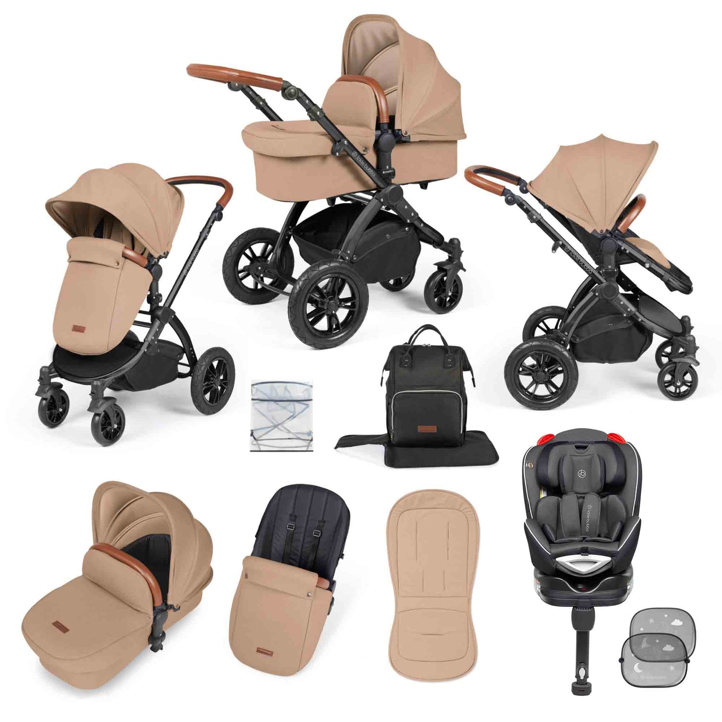 Stomp Luxe 10 Piece Travel System with Radial Car Seat