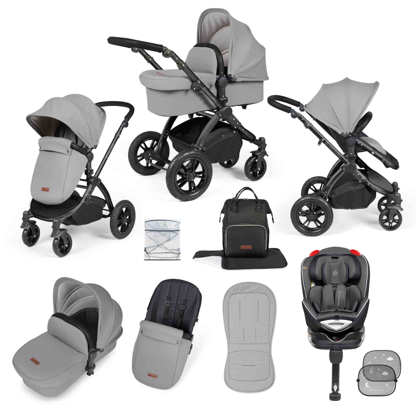 Stomp Luxe 10 Piece Travel System with Radial Car Seat