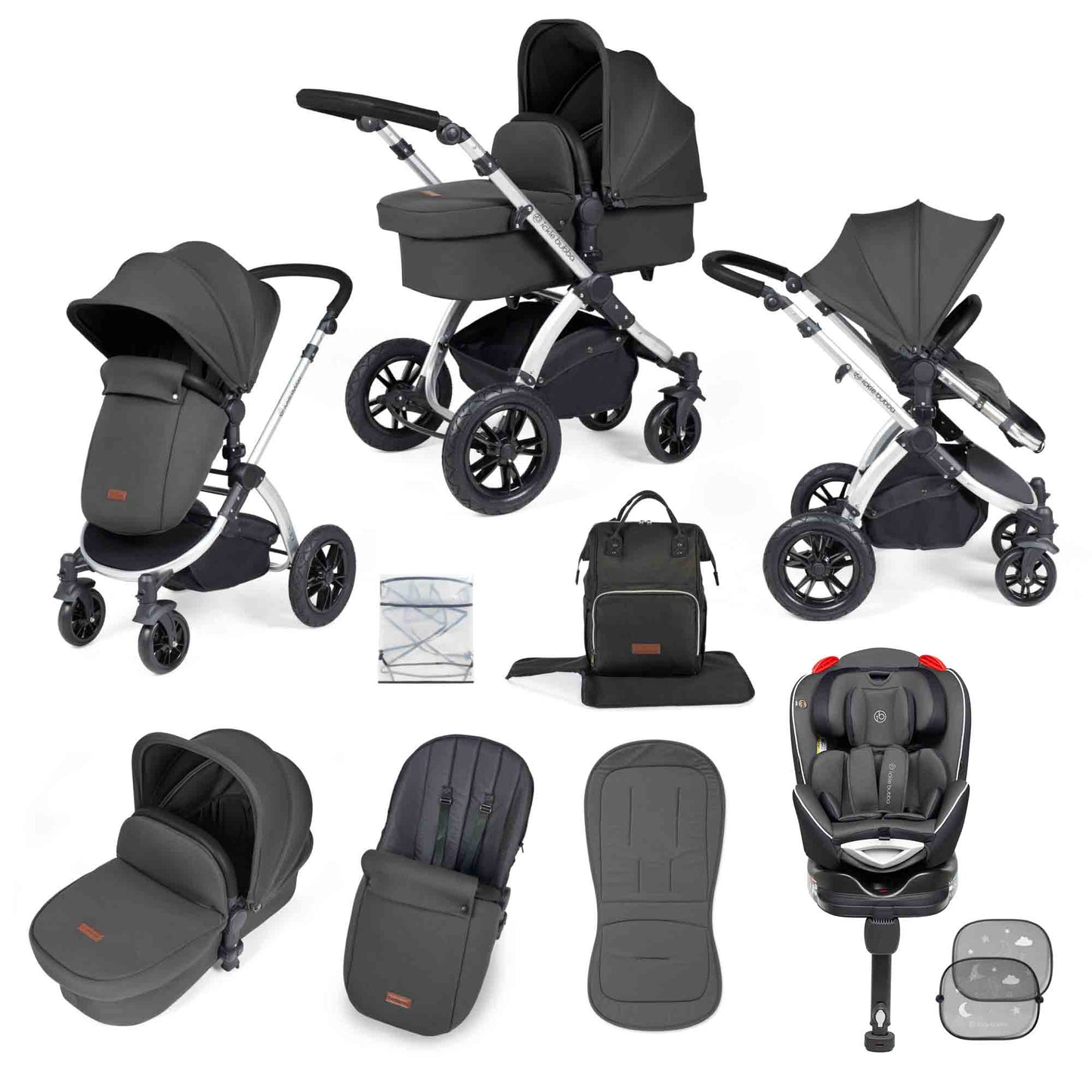 Stomp Luxe 10 Piece Travel System with Radial Car Seat