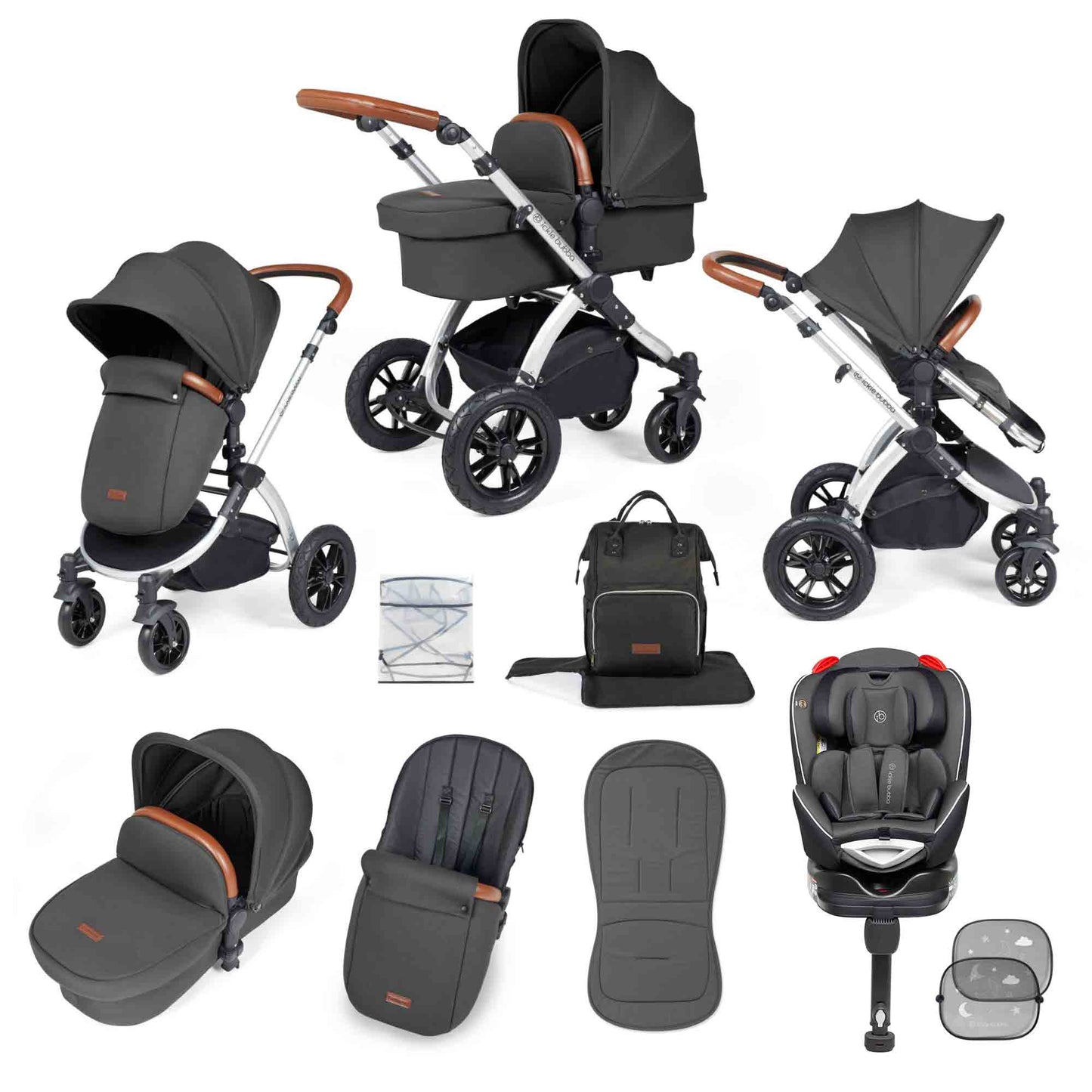 Stomp Luxe 10 Piece Travel System with Radial Car Seat