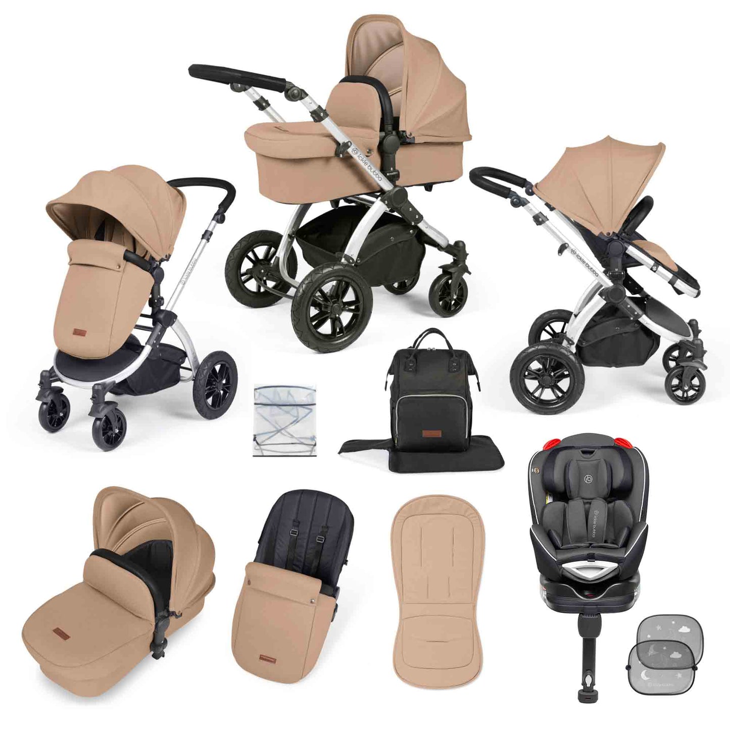 Stomp Luxe 10 Piece Travel System with Radial Car Seat