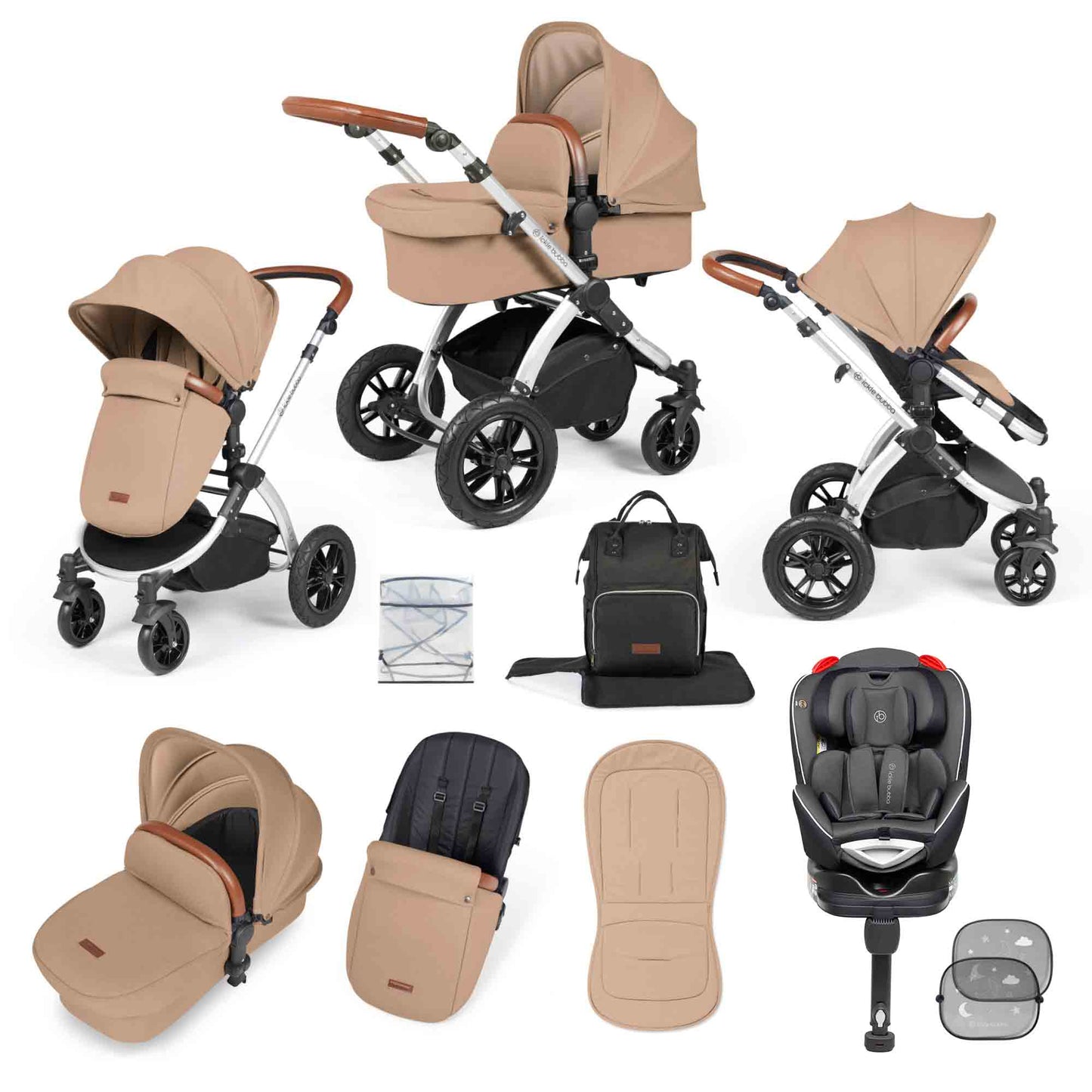 Stomp Luxe 10 Piece Travel System with Radial Car Seat