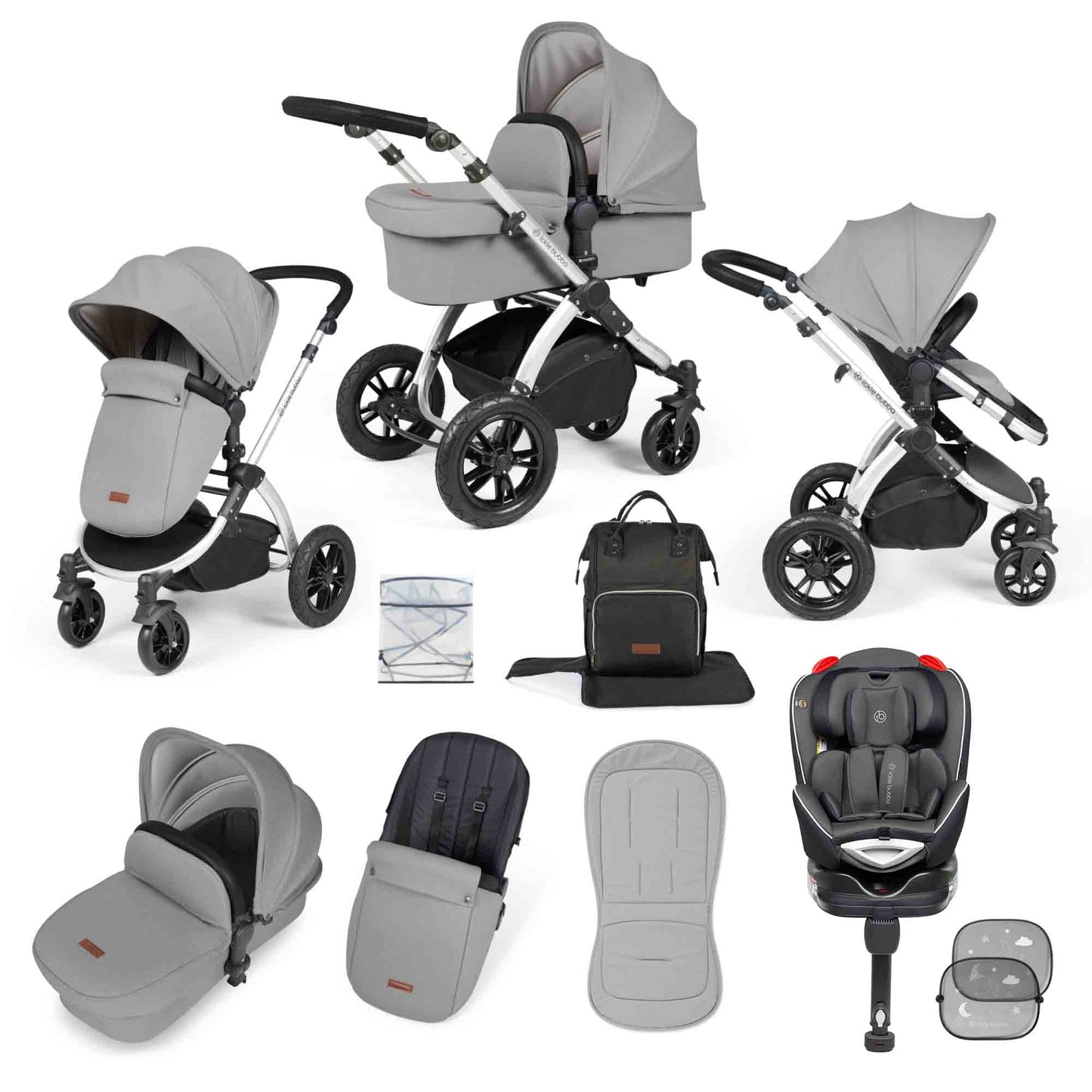 Stomp Luxe 10 Piece Travel System with Radial Car Seat
