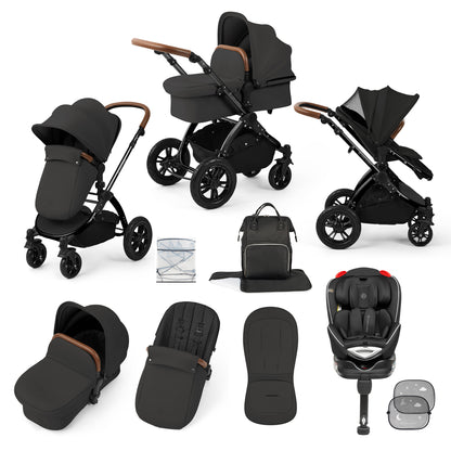Stomp Luxe 10 Piece Travel System with (Black) Radial Car Seat