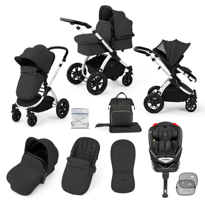Stomp Luxe 10 Piece Travel System with (Black) Radial Car Seat