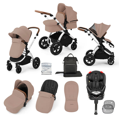 Stomp Luxe 10 Piece Travel System with (Black) Radial Car Seat
