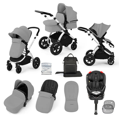 Stomp Luxe 10 Piece Travel System with (Black) Radial Car Seat