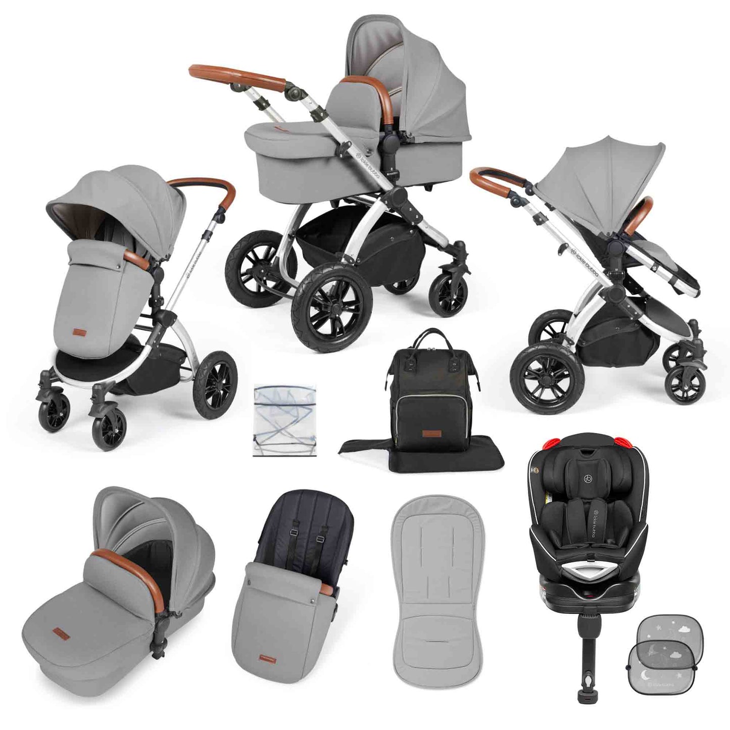 Stomp Luxe 10 Piece Travel System with (Black) Radial Car Seat