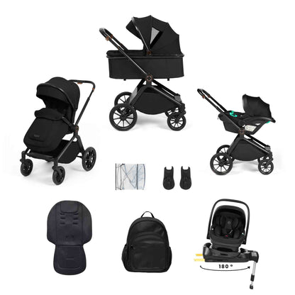 Altima 12 Piece Travel System with i-Size Nimbus 180° Spin Car Seat & ISOFIX Base