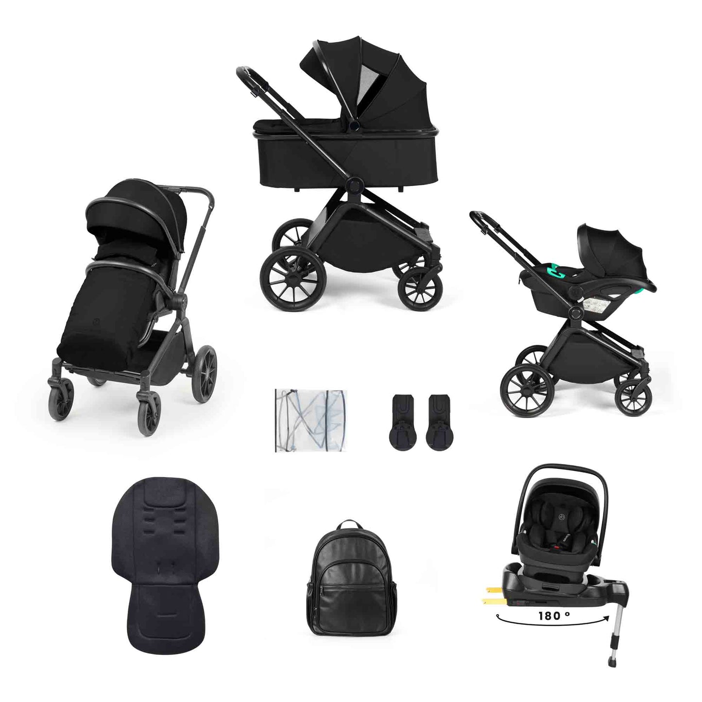 Altima 12 Piece Travel System with i-Size Nimbus Car Seat & Spin ISOFIX Base