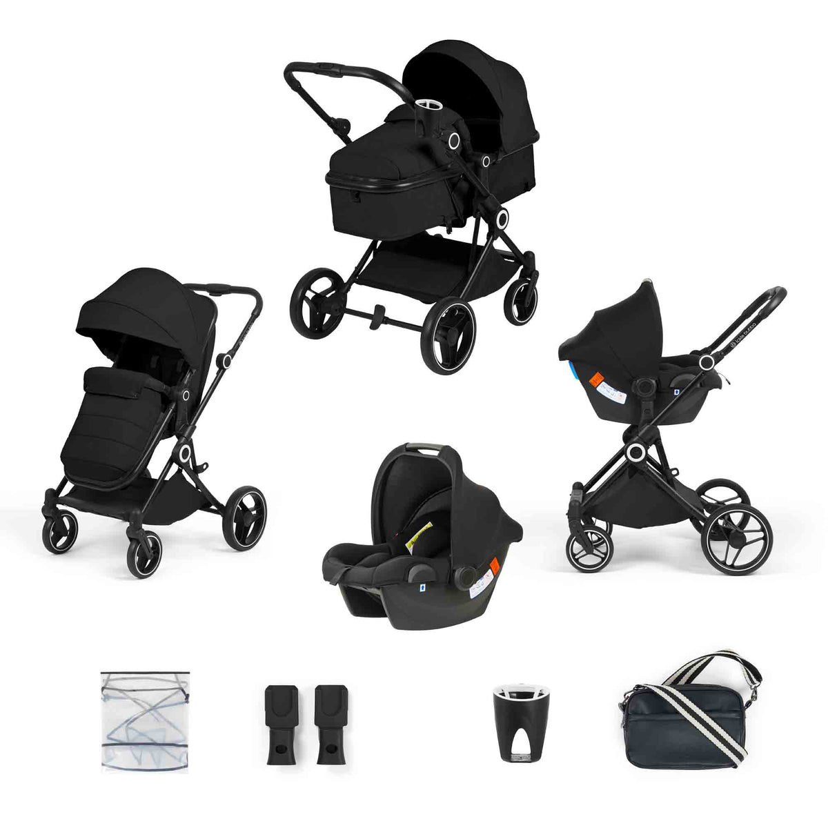 Atom 8 Piece Travel System Astral Car Seat