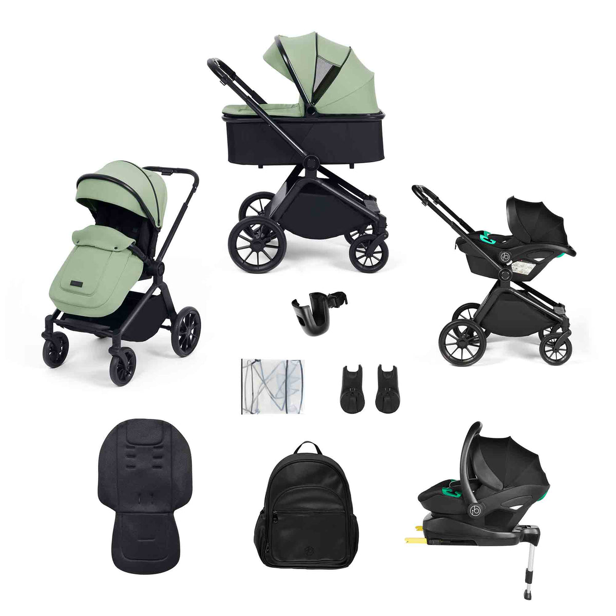 Altima 12 Piece Travel System i Stratus Car Seat & ISOFIX Base