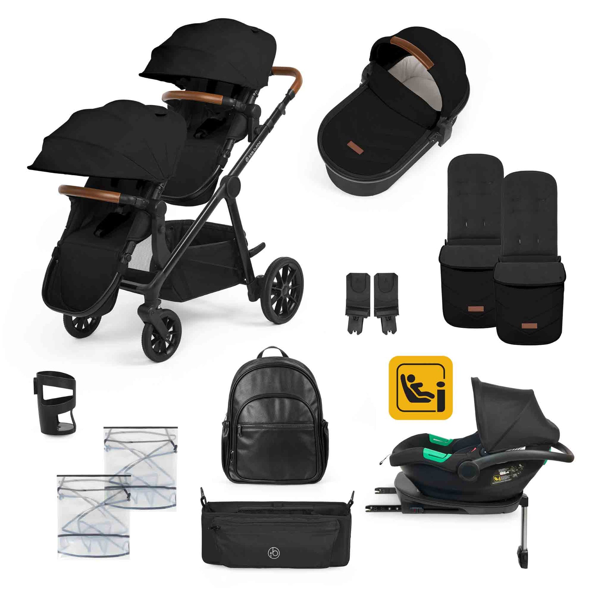 Virgo Growing Family 14 Piece Travel System i Cirrus Car Seat & ISOFIX Base