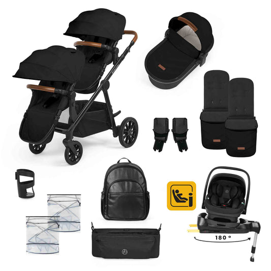 Virgo Growing Family 14 Piece Travel System with i-Size Nimbus Car Seat & Spin ISOFIX Base