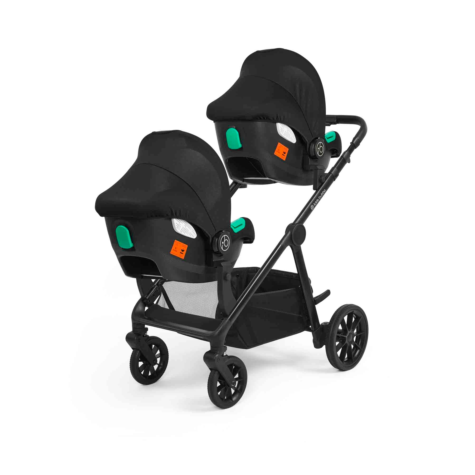 Virgo Twin 18 Piece Travel System with i-Size Cirrus Car Seats