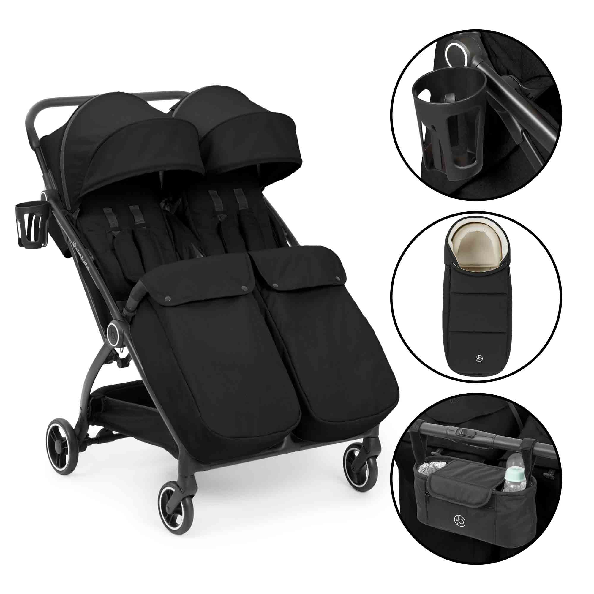 Aries Double Prime Auto-Fold Stroller