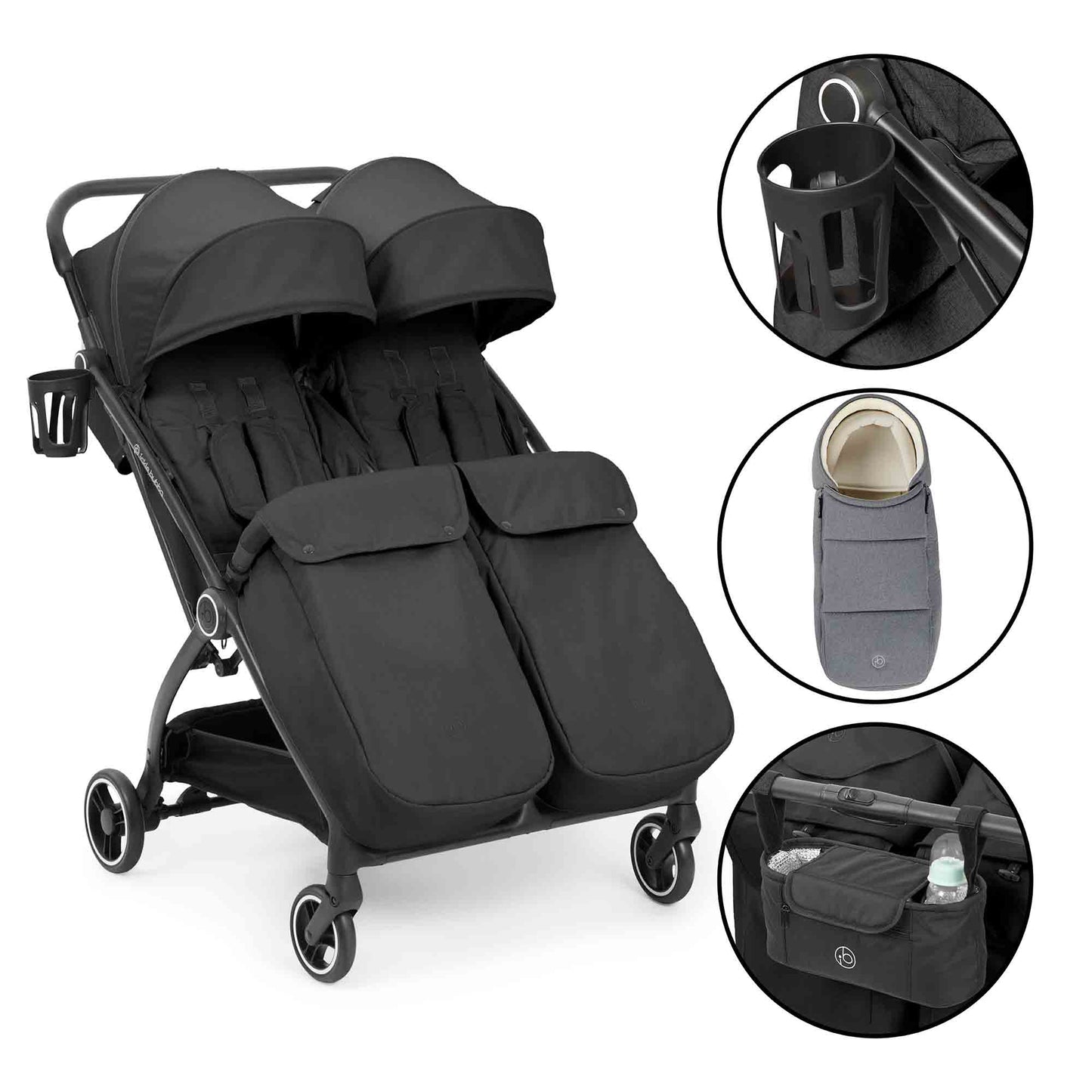Aries Double Prime Autofold Stroller