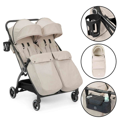 Aries Double Prime Auto-Fold Stroller