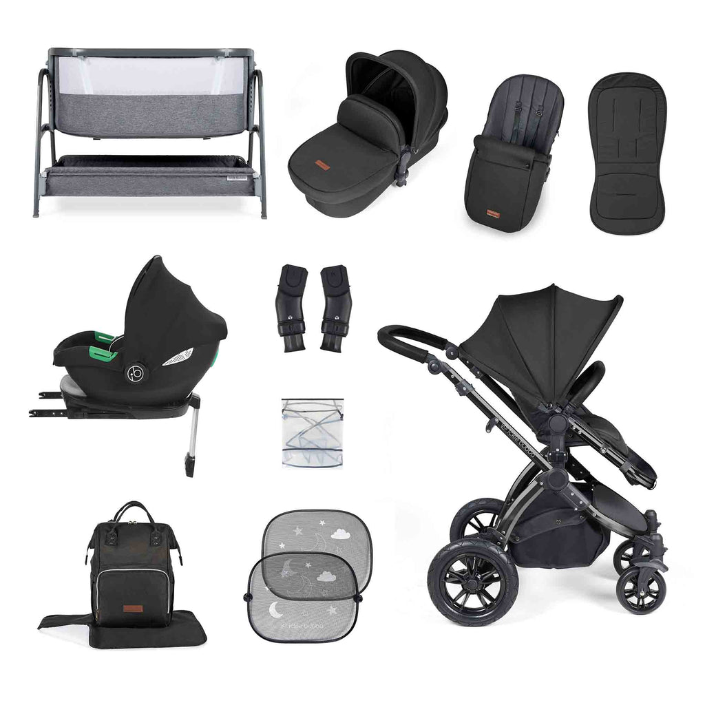 Stomp Luxe i-Size Cirrus travel system & home 14 piece bundle