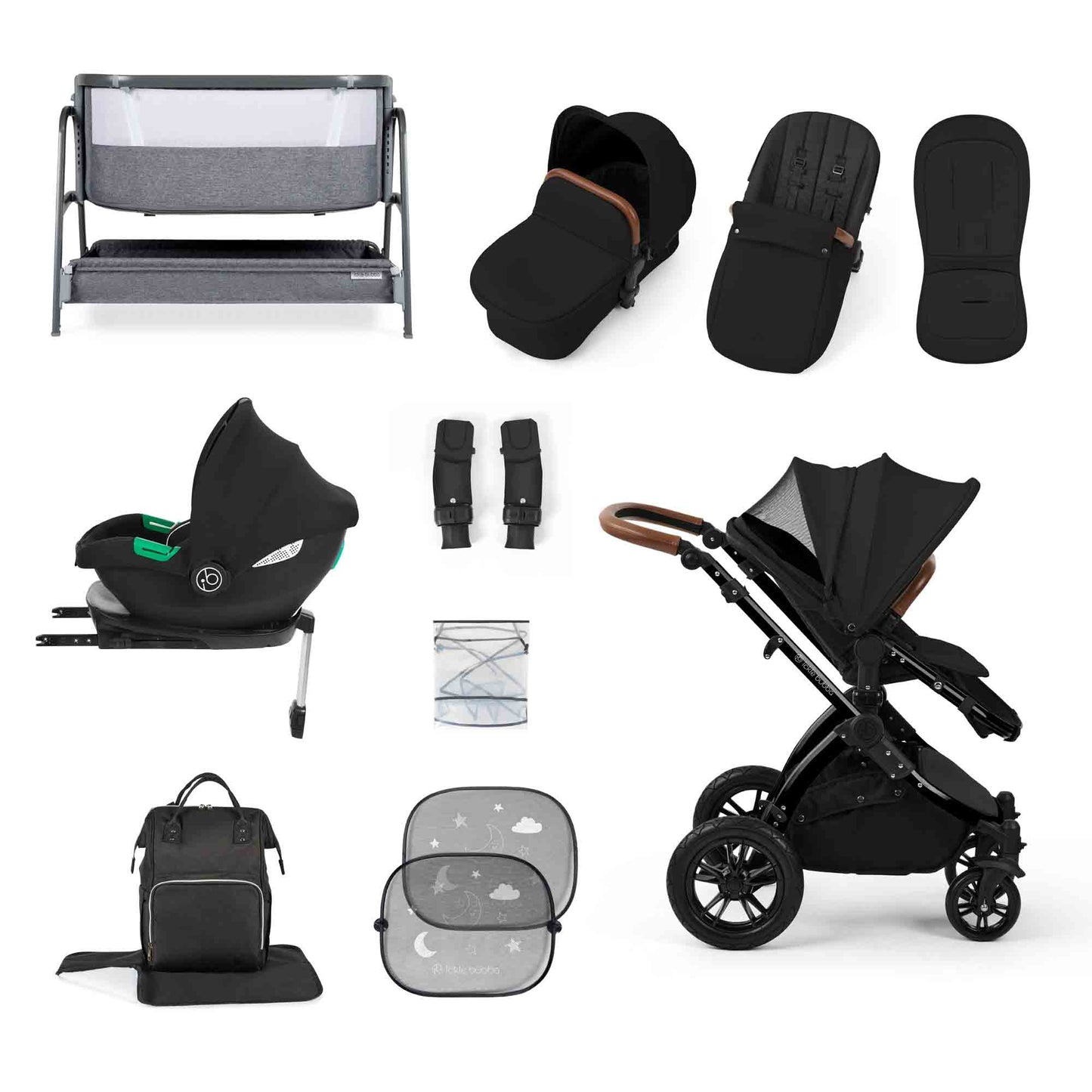 Stomp Luxe i-Size Cirrus travel system & home 14 piece bundle