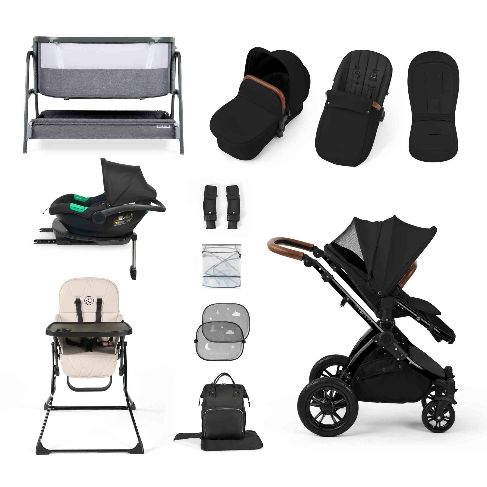 Stomp Luxe Cirrus i-Size Travel System & Home 15 Piece Bundle