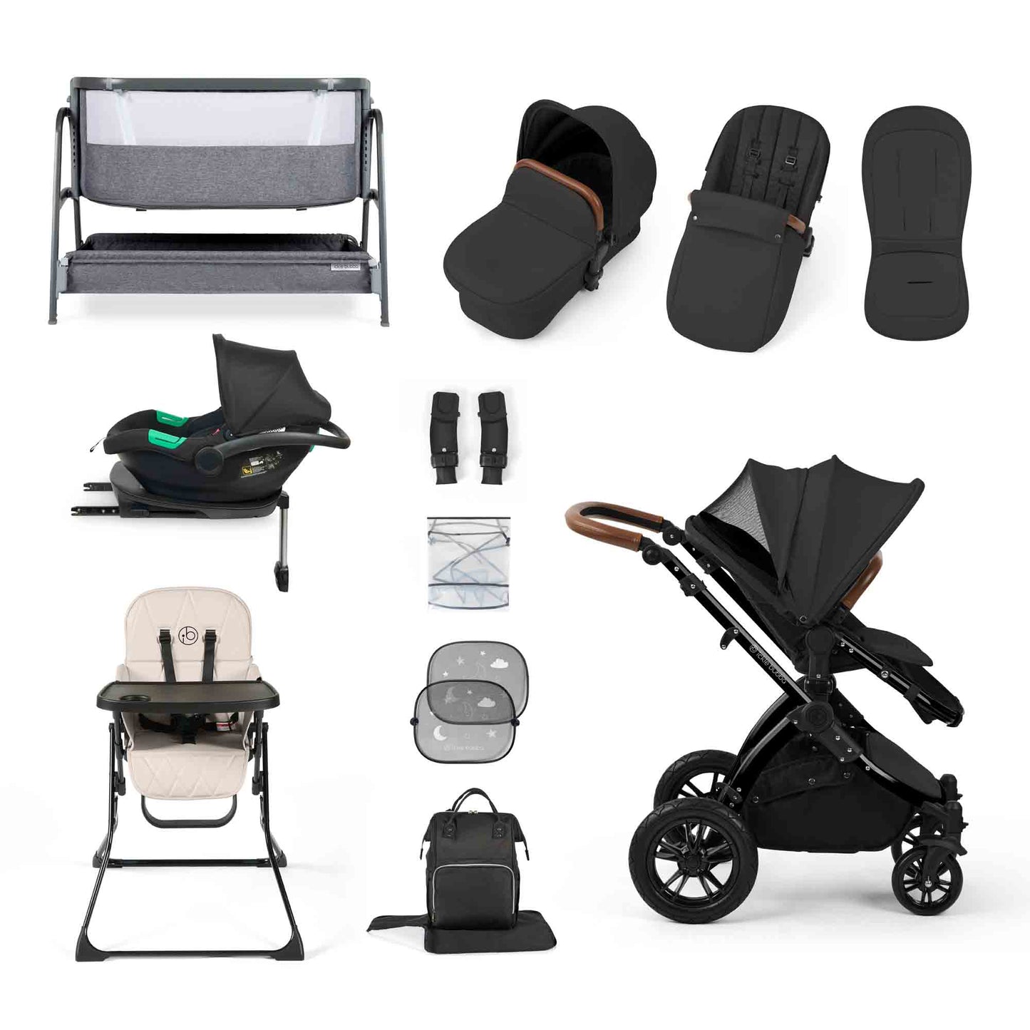 STOMP LUXE NIMBUS 180° SPIN I-SIZE TRAVEL SYSTEM & HOME 15 PIECE BUNDLE